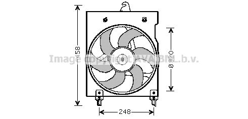 AVA QUALITY COOLING ventiliatorius, radiatoriaus CN7524